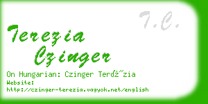 terezia czinger business card